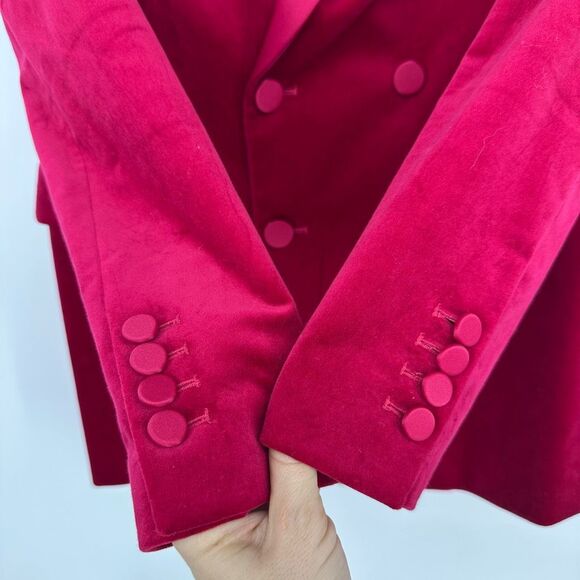 A.L.C. Declan Velvet Tailored Jacket Double Breasted Blazer Pink XS S 2 $650 NWT - Picture 16 of 16